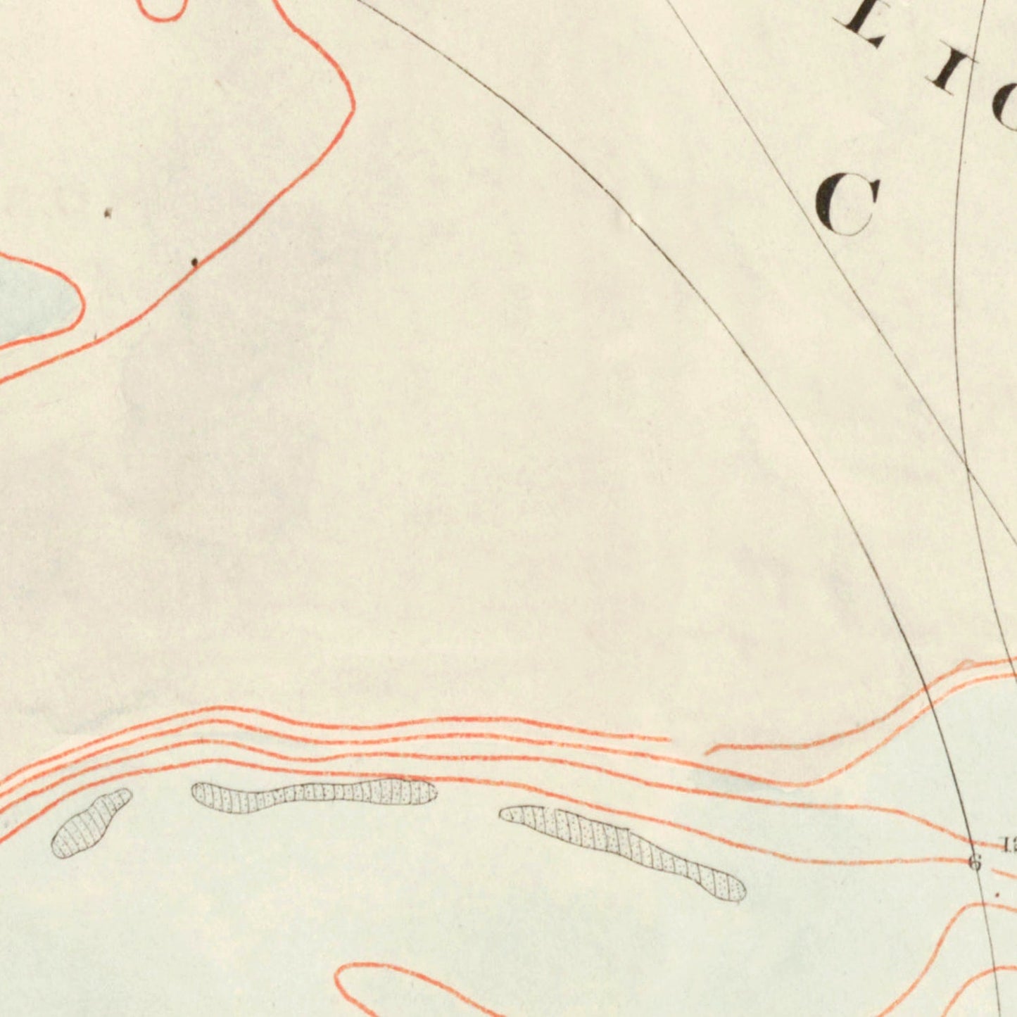 Vintage Charleston Harbor Map, South Carolina, 1861 Wall Art