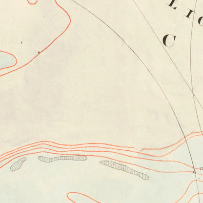 Vintage Charleston Harbor Map, South Carolina, 1861 Wall Art