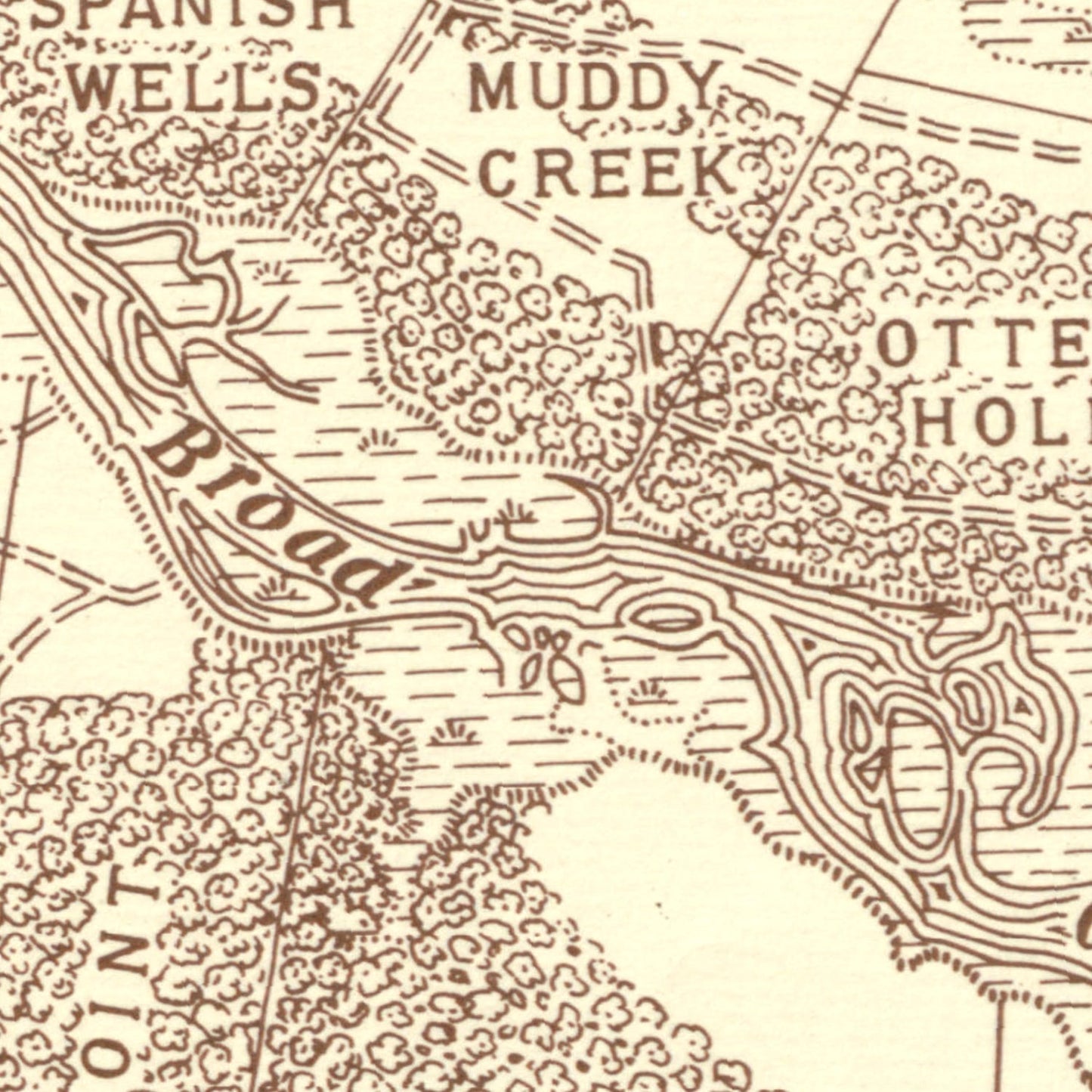Vintage Hilton Head Island Map, 1861