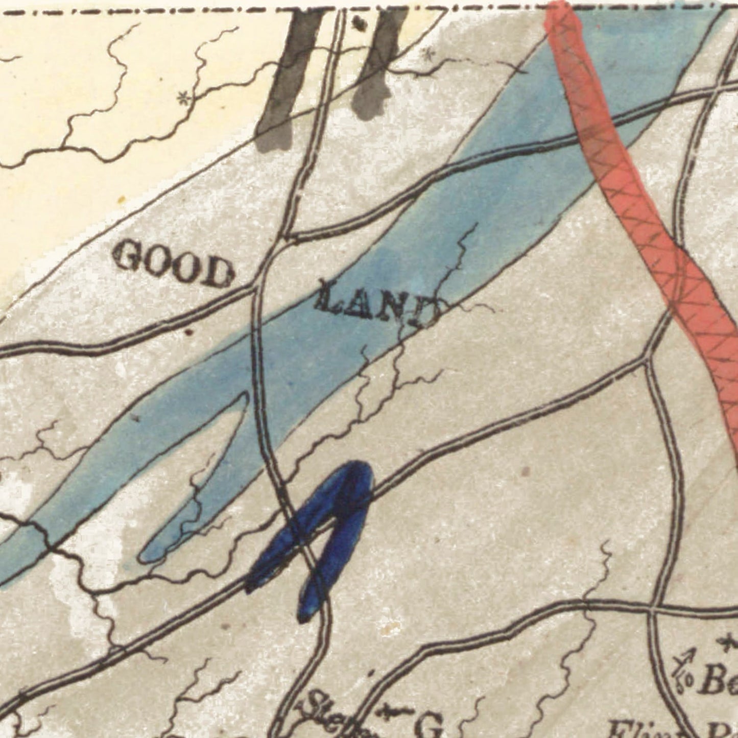 Vintage Map of Lancaster County, South Carolina, 1880