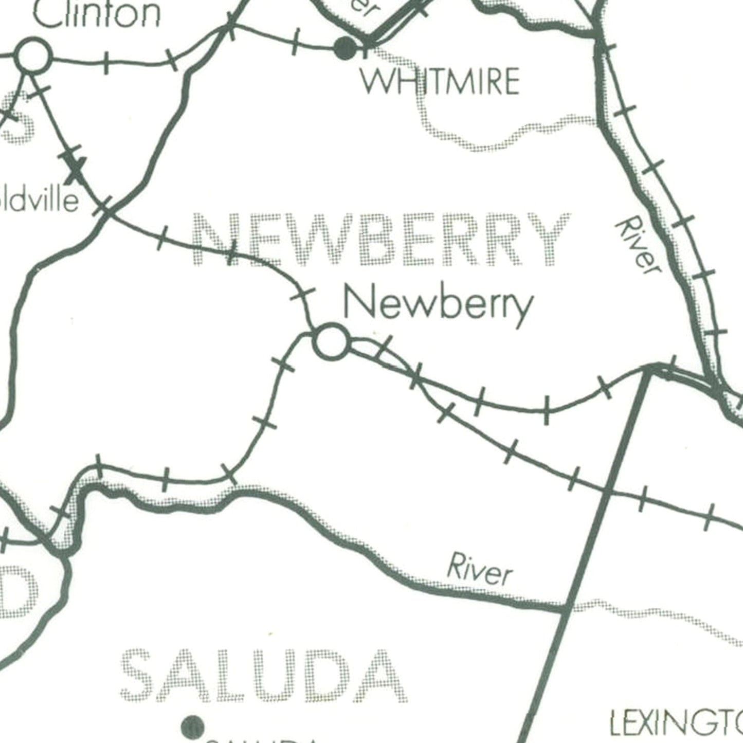 Vintage Map of South Carolina, 1910