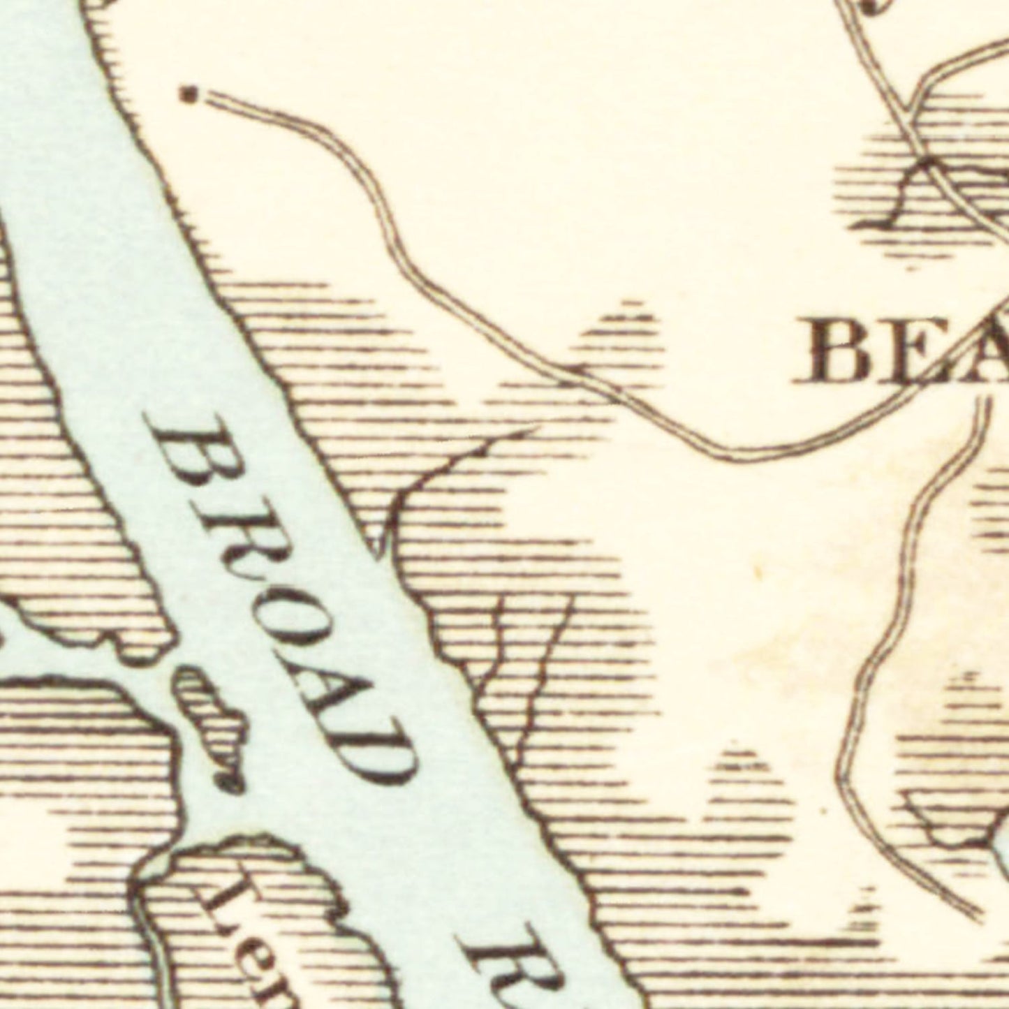 Vintage Map of Broad River, South Carolina, 1903