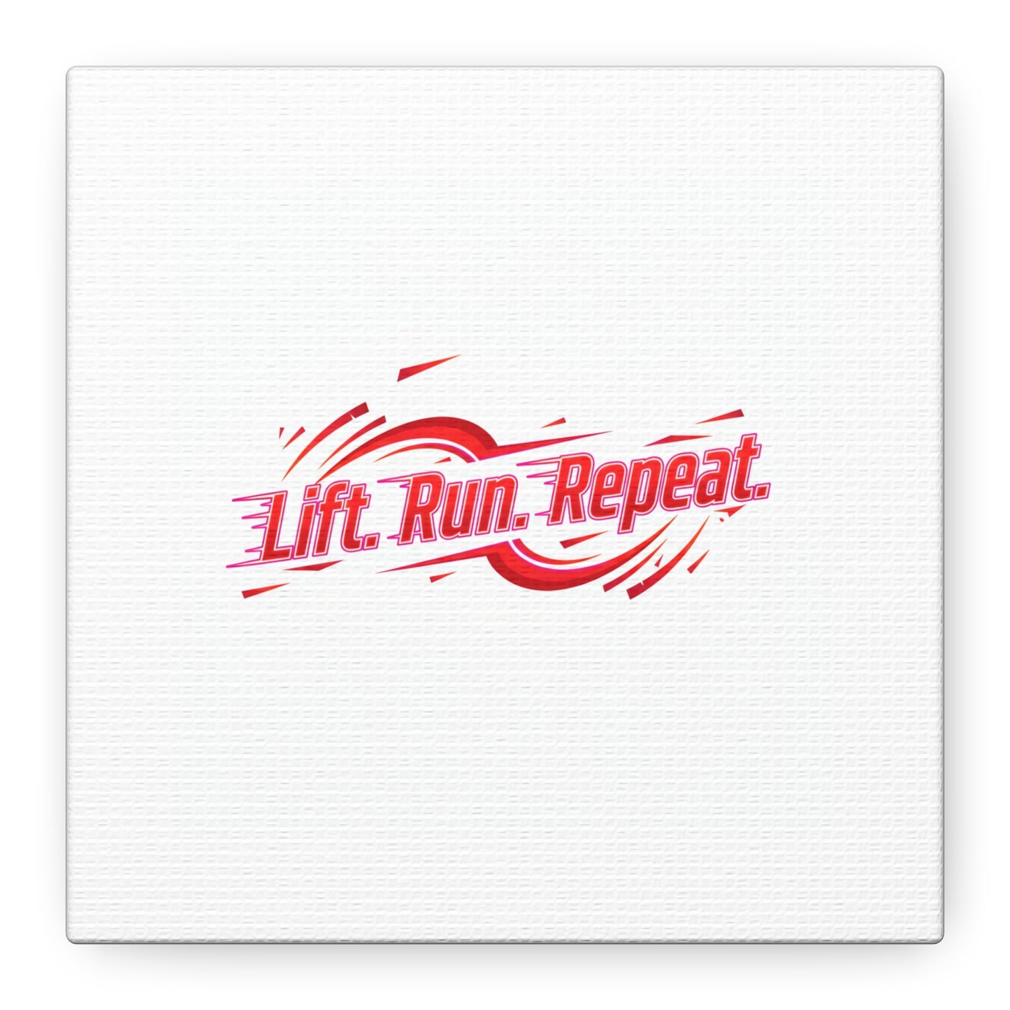 Lift Run Repeat Canvas | Fitness Wall Art, Gym Motivation