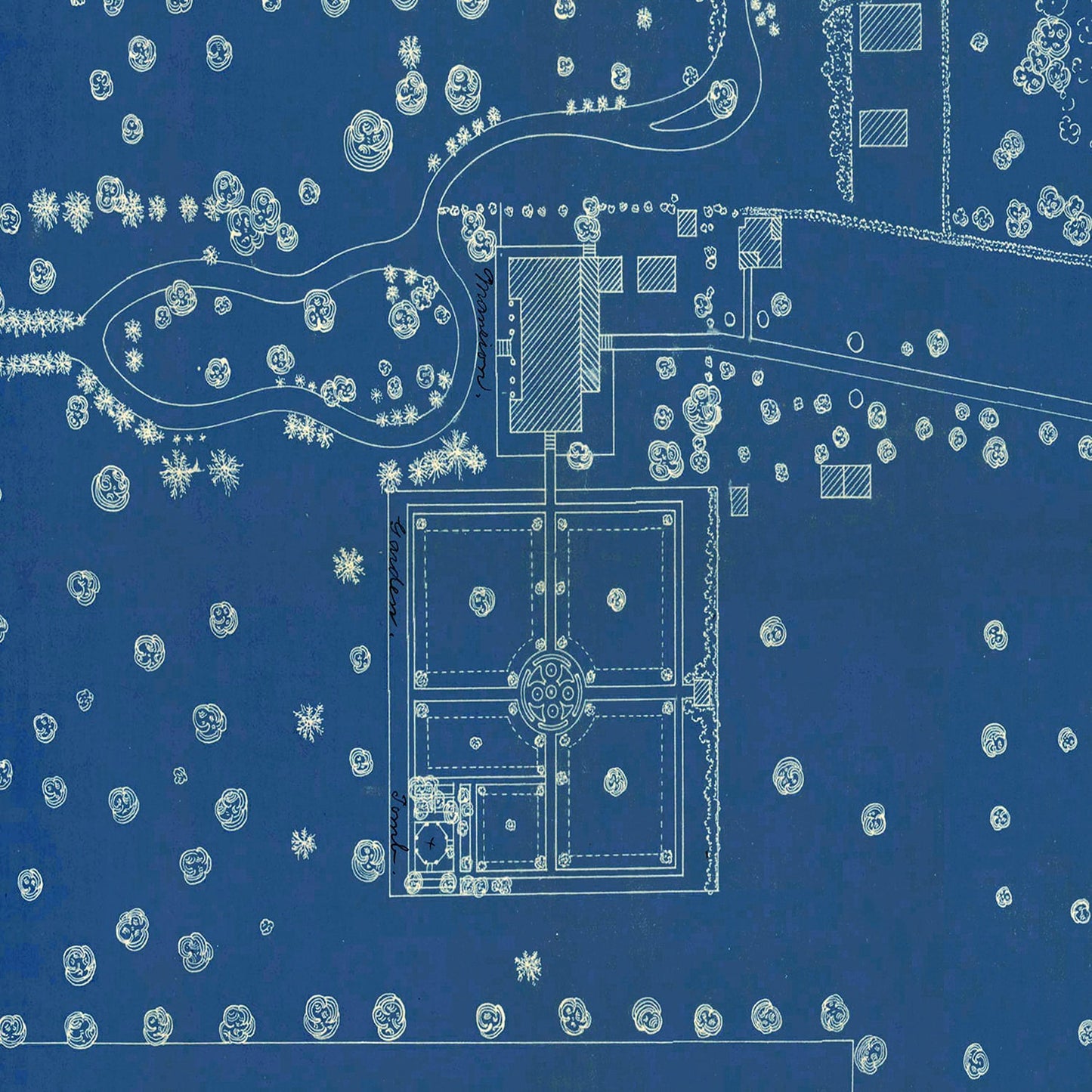 Vintage Map of the Hermitage, Nashville, Tennessee, 1920