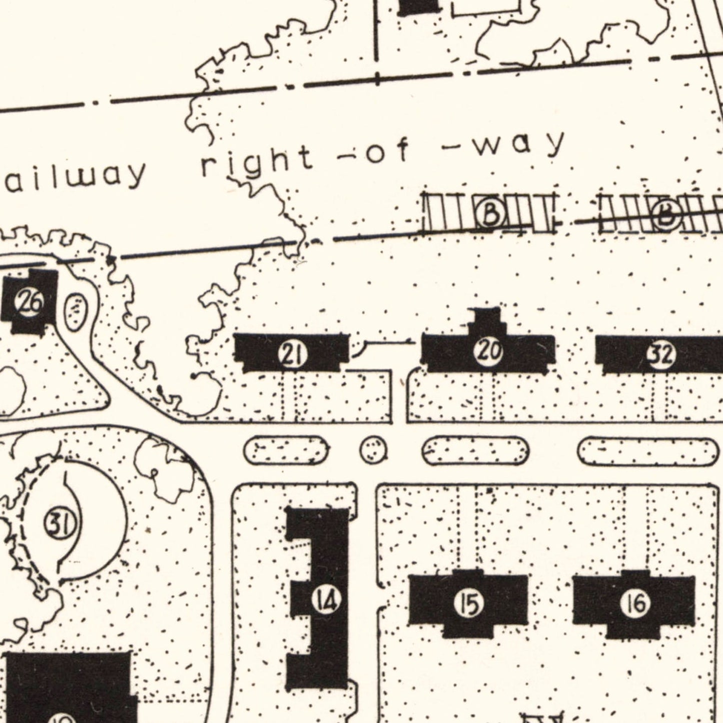 Vintage East Tennessee State University Campus Map, 1935