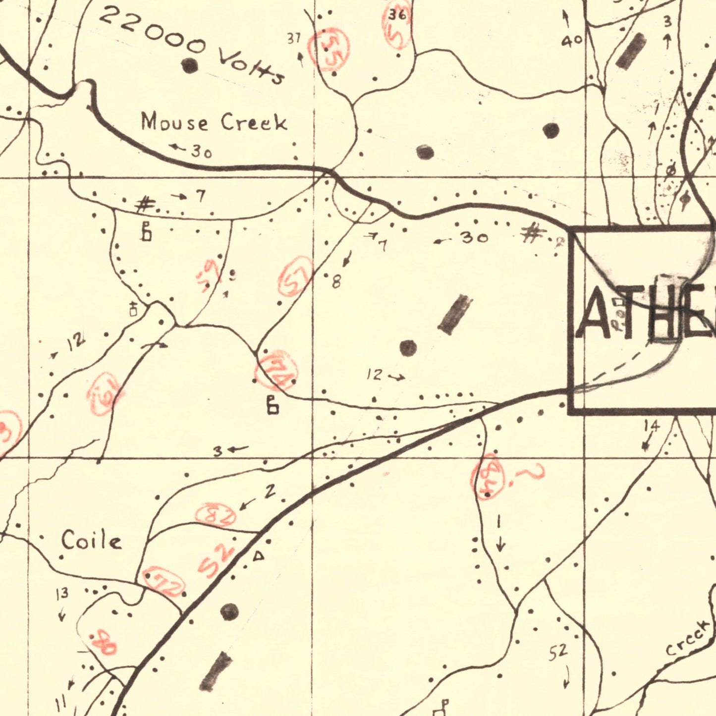 Vintage Map of McMinn County, Tennessee, 1935