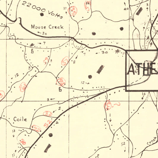 Vintage Map of McMinn County, Tennessee, 1935