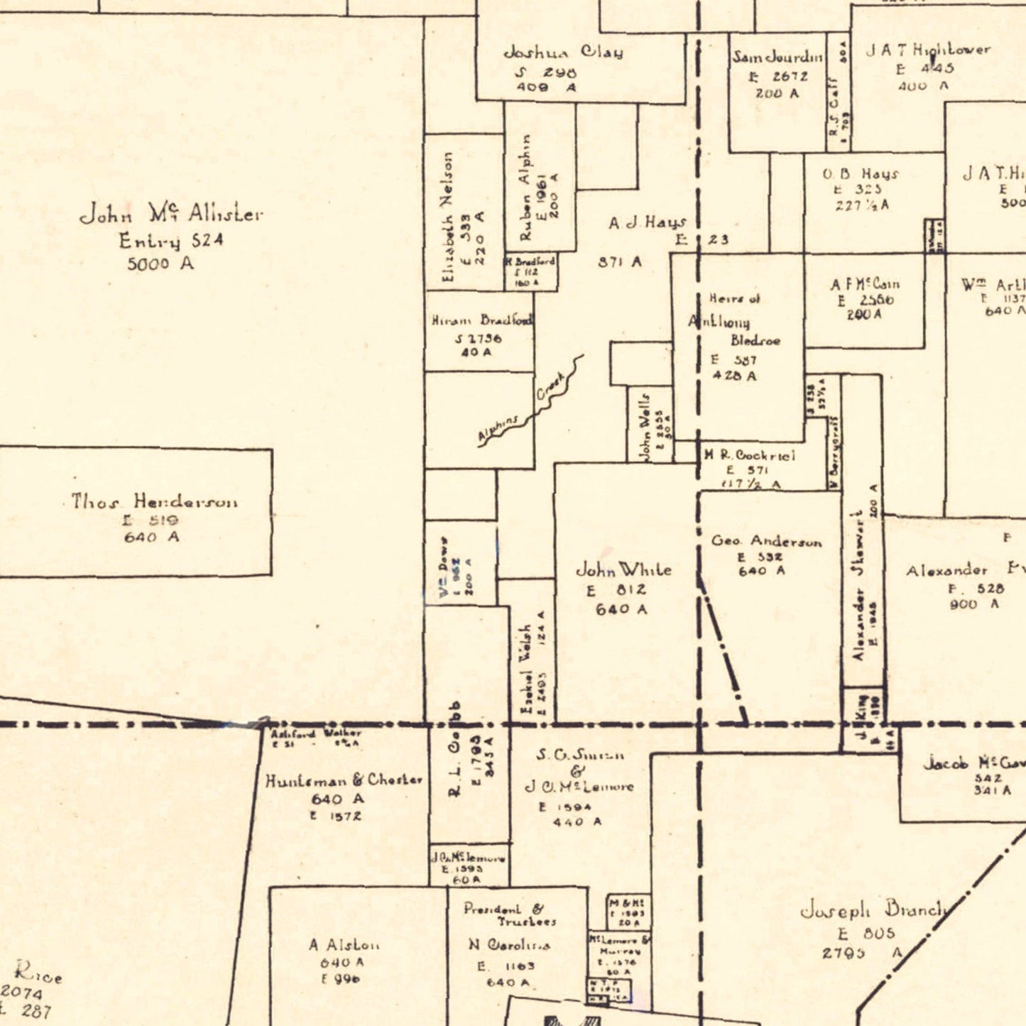 Vintage Map of Haywood County, Tennessee, 1927