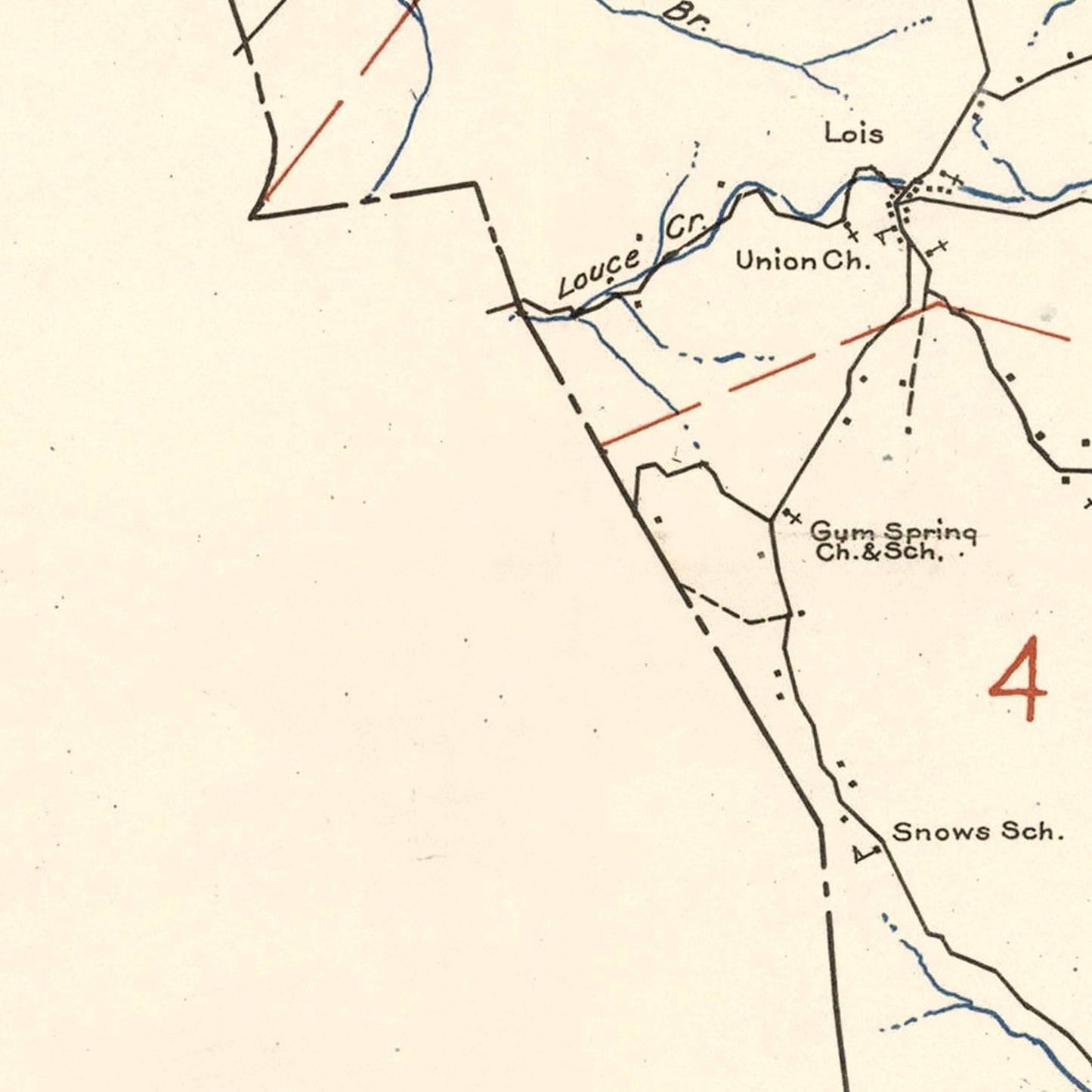 Vintage Map of Moore County, Tennessee, 1935