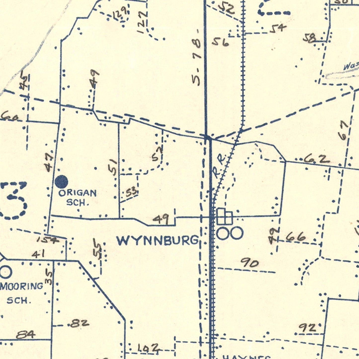 Vintage Map of Lake County, Tennessee, 1930