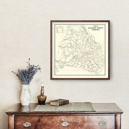 Vintage Cherokee National Forest Map, Tennessee, 1939