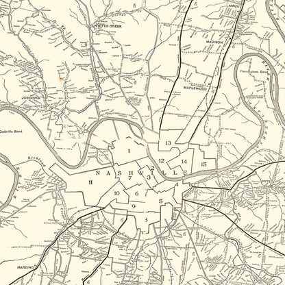 Vintage Cherokee National Forest Map, Tennessee, 1939