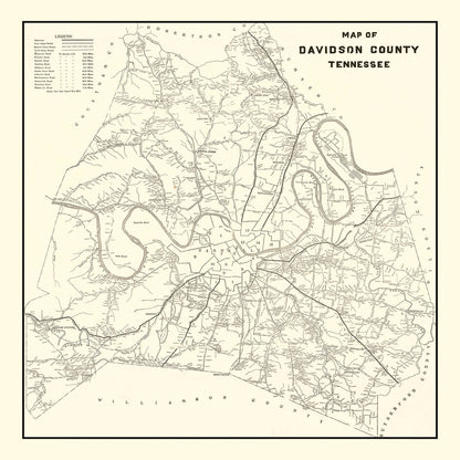 Vintage Cherokee National Forest Map, Tennessee, 1939
