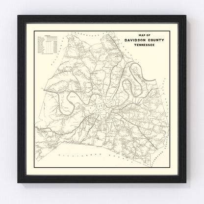 Restored vintage map of Cherokee National Forest, Tennessee, 1939