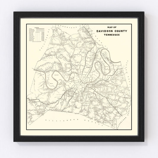 Restored vintage map of Cherokee National Forest, Tennessee, 1939