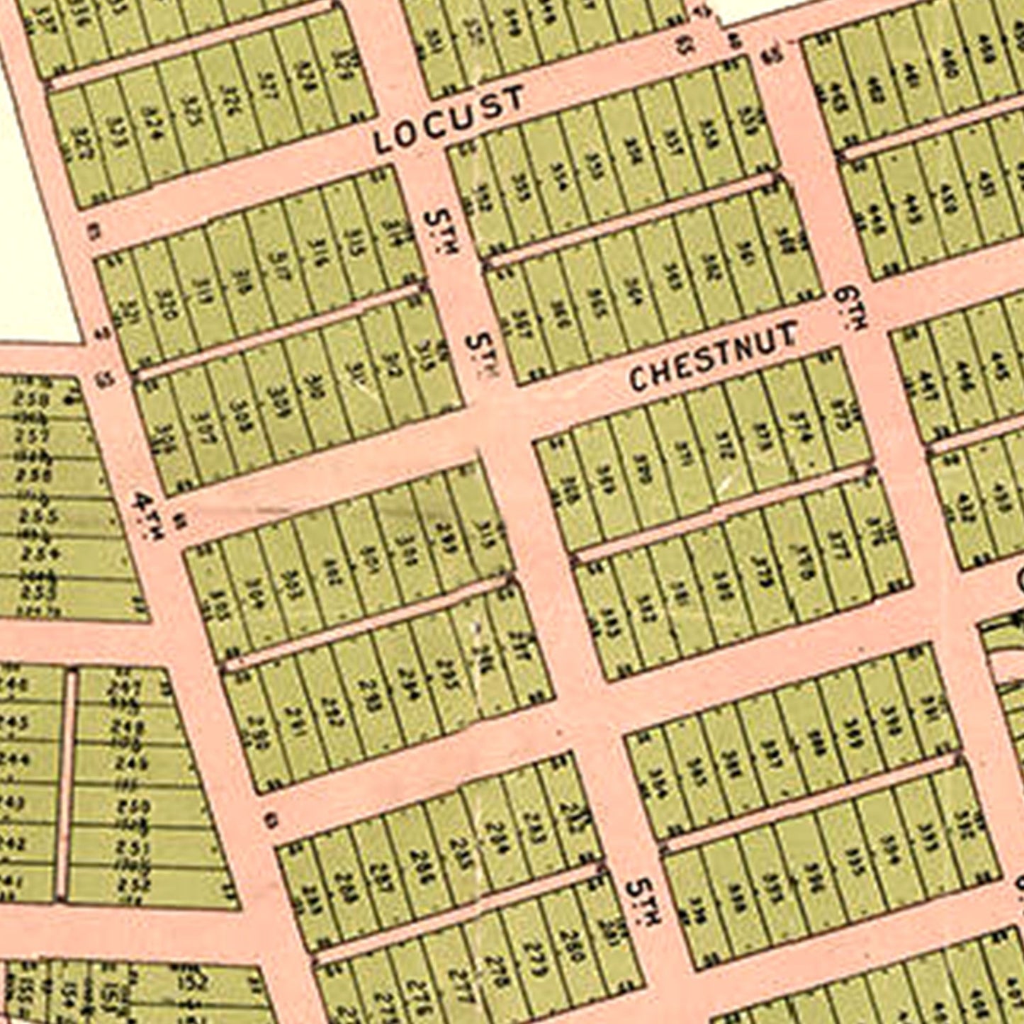 Vintage Map of Iron City, Tennessee, 1890