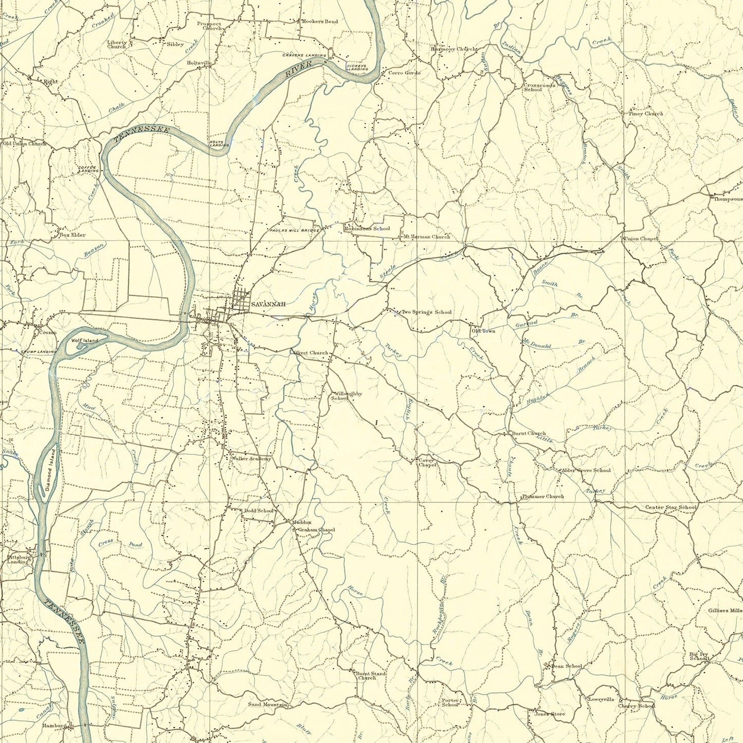 Vintage Map of Franklin County, Missouri, 1904