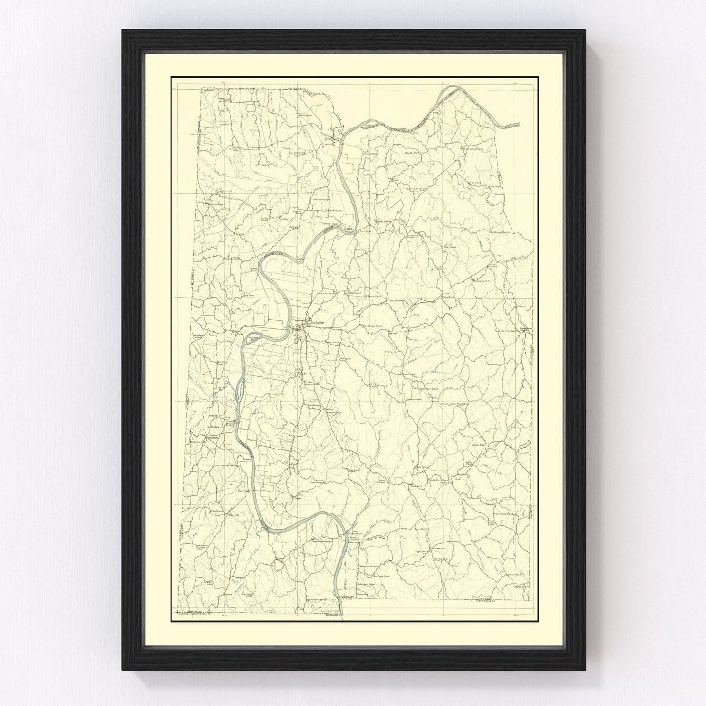 vintage map of Franklin County, Missouri, 1904