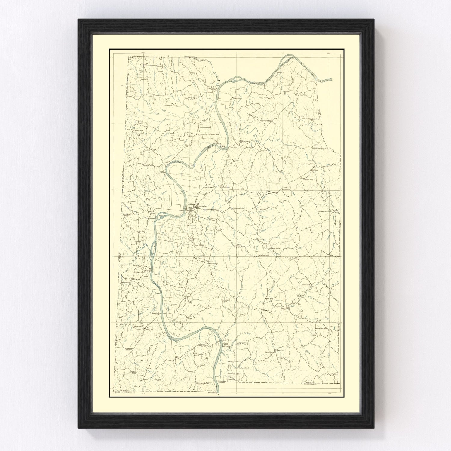 vintage map of Franklin County, Missouri, 1904