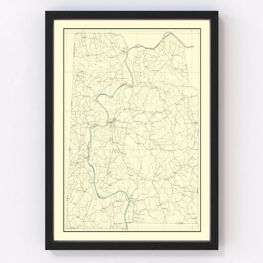 vintage map of Franklin County, Missouri, 1904