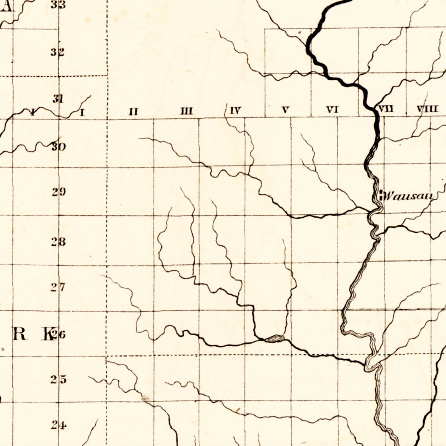 Vintage Map of Wisconsin, 1855