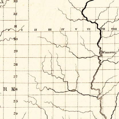 Vintage Map of Wisconsin, 1855