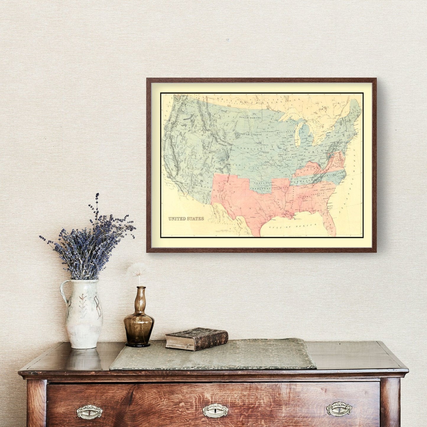 Vintage Republican Sweep United States Map, 1894