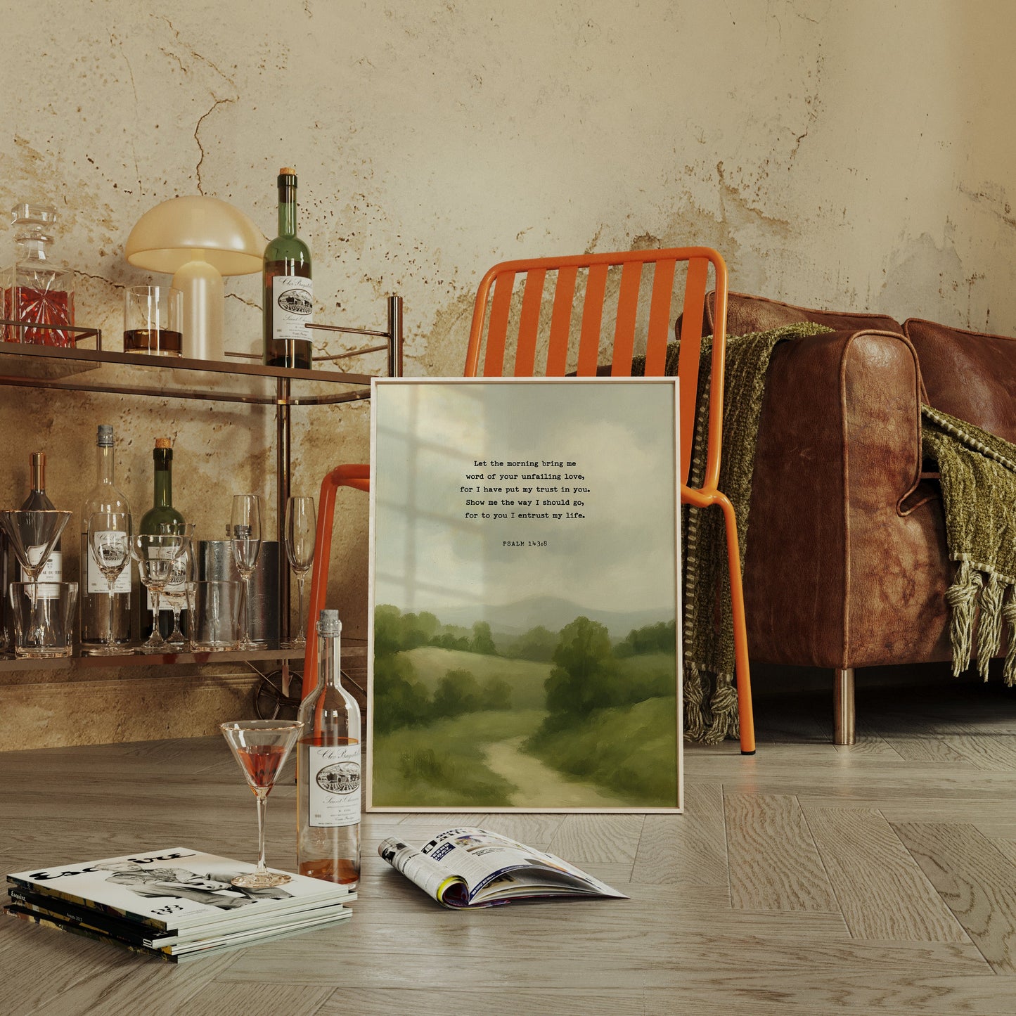 Morning Trust Psalm 143:8 Landscape Faith Print