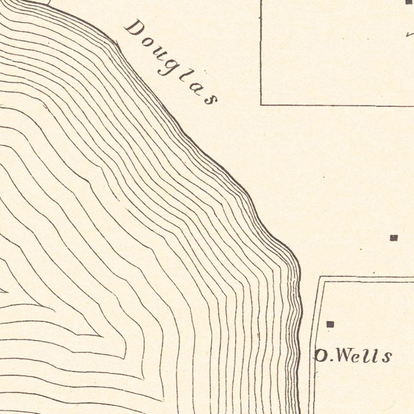 Vintage Map of Tolland, Connecticut, 1869