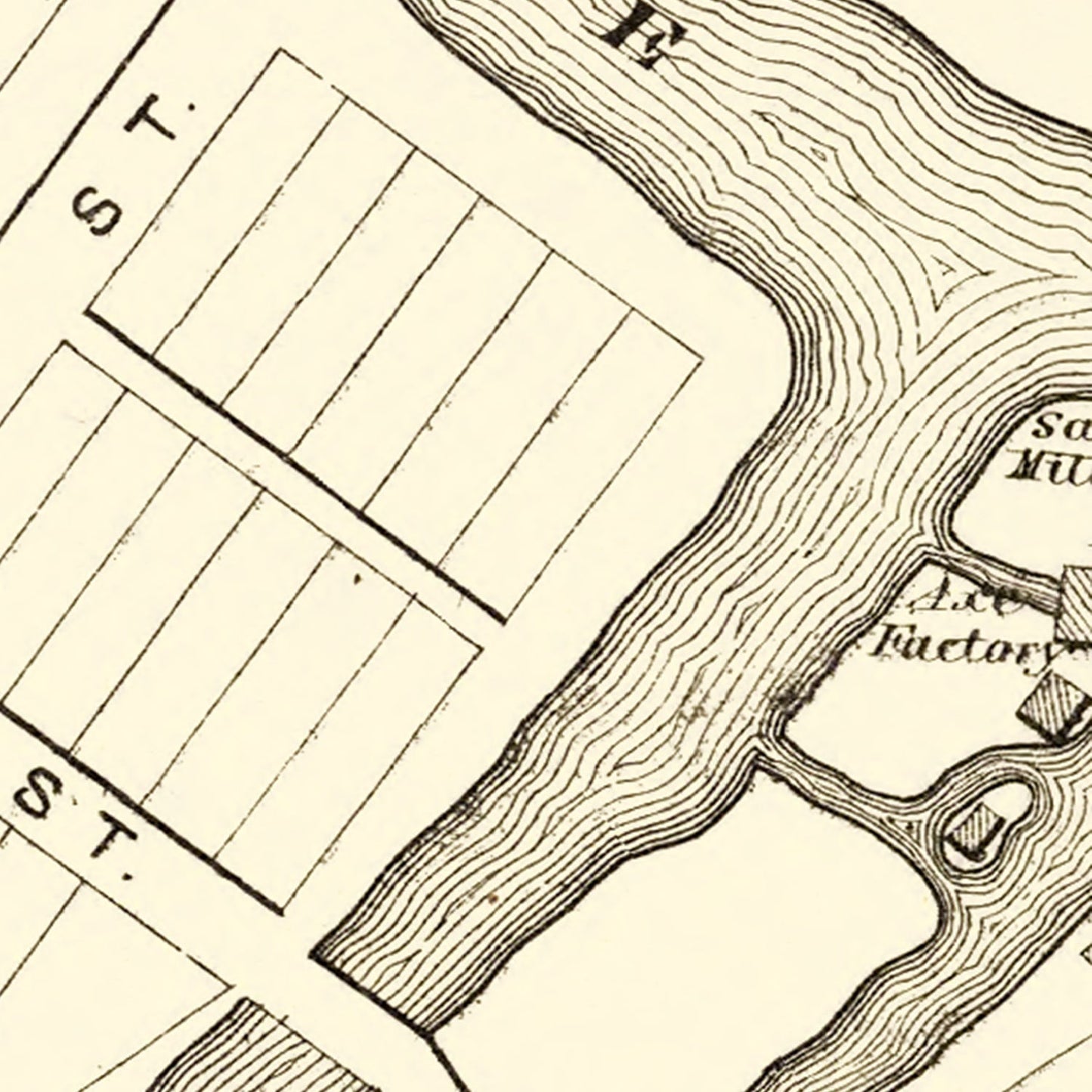 Vintage Map of Milesburg, Pennsylvania, 1874