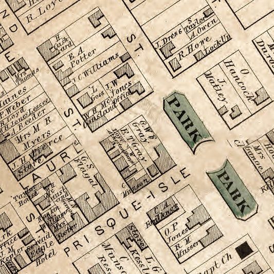 Vintage Map of Phillipsburg, Pennsylvania, 1874