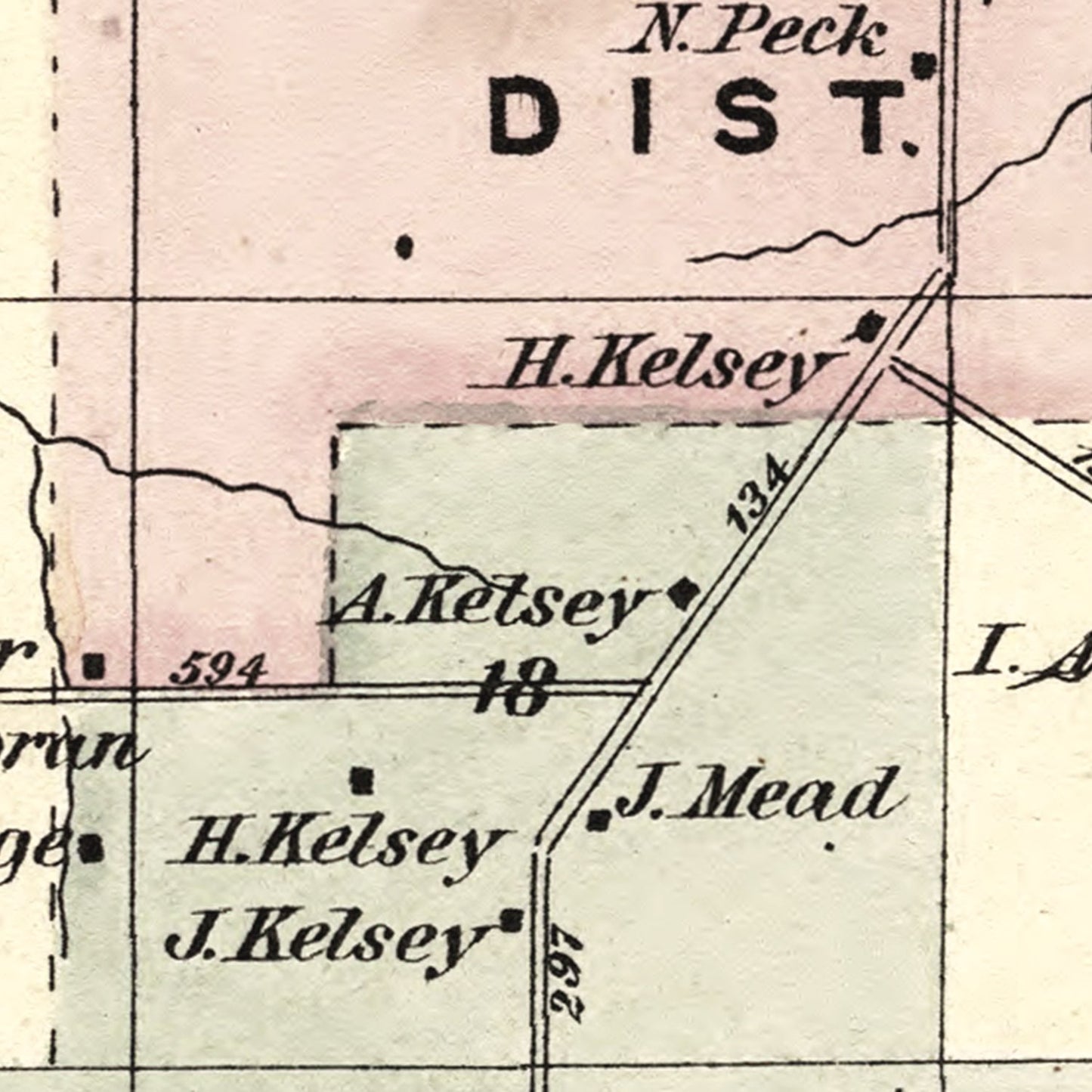 Vintage Map of Harrisburgh Township, Lewis County, New York, 1875