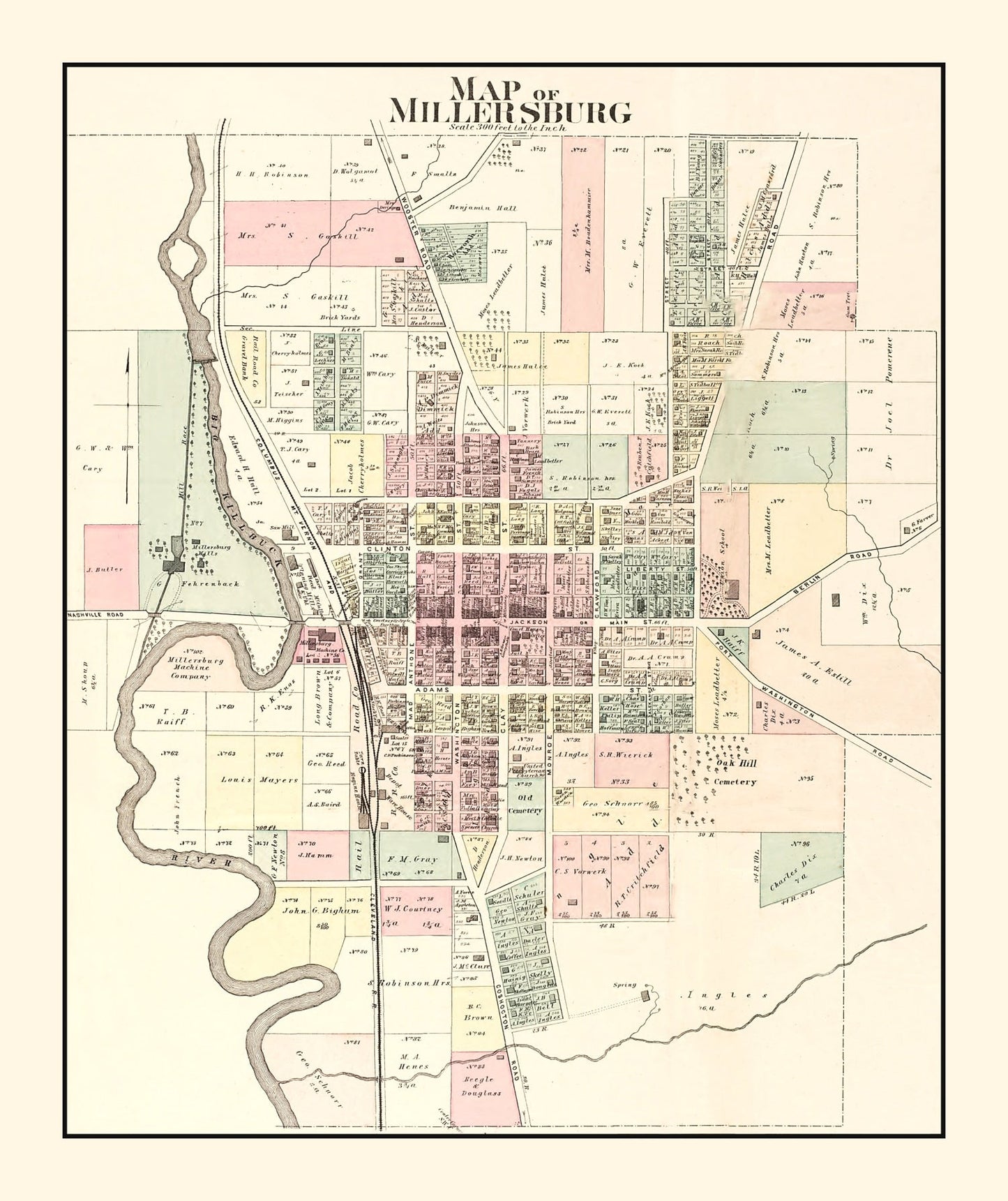 Vintage Map of Lewis Township, New York, 1875