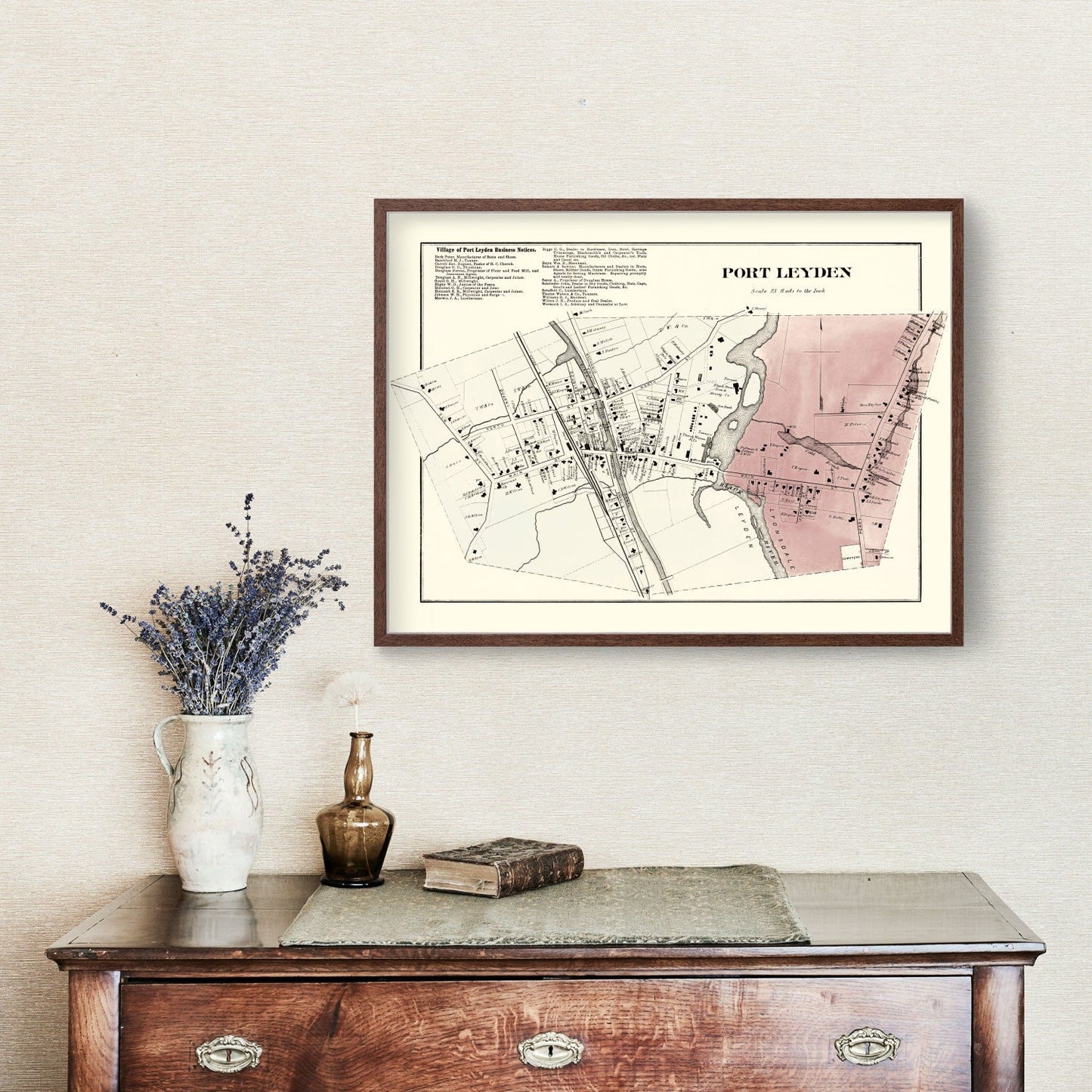 Vintage Map of Port Leyden Township, Lewis County, New York, 1875