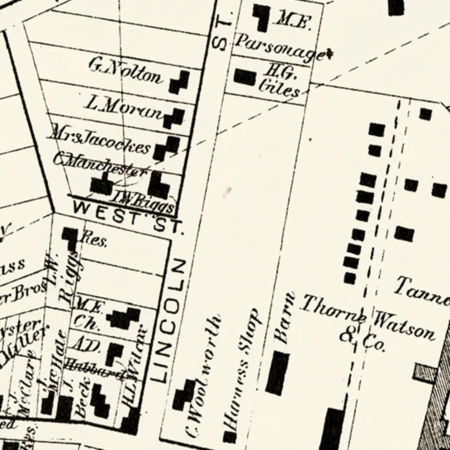 Vintage Map of Port Leyden Township, Lewis County, New York, 1875