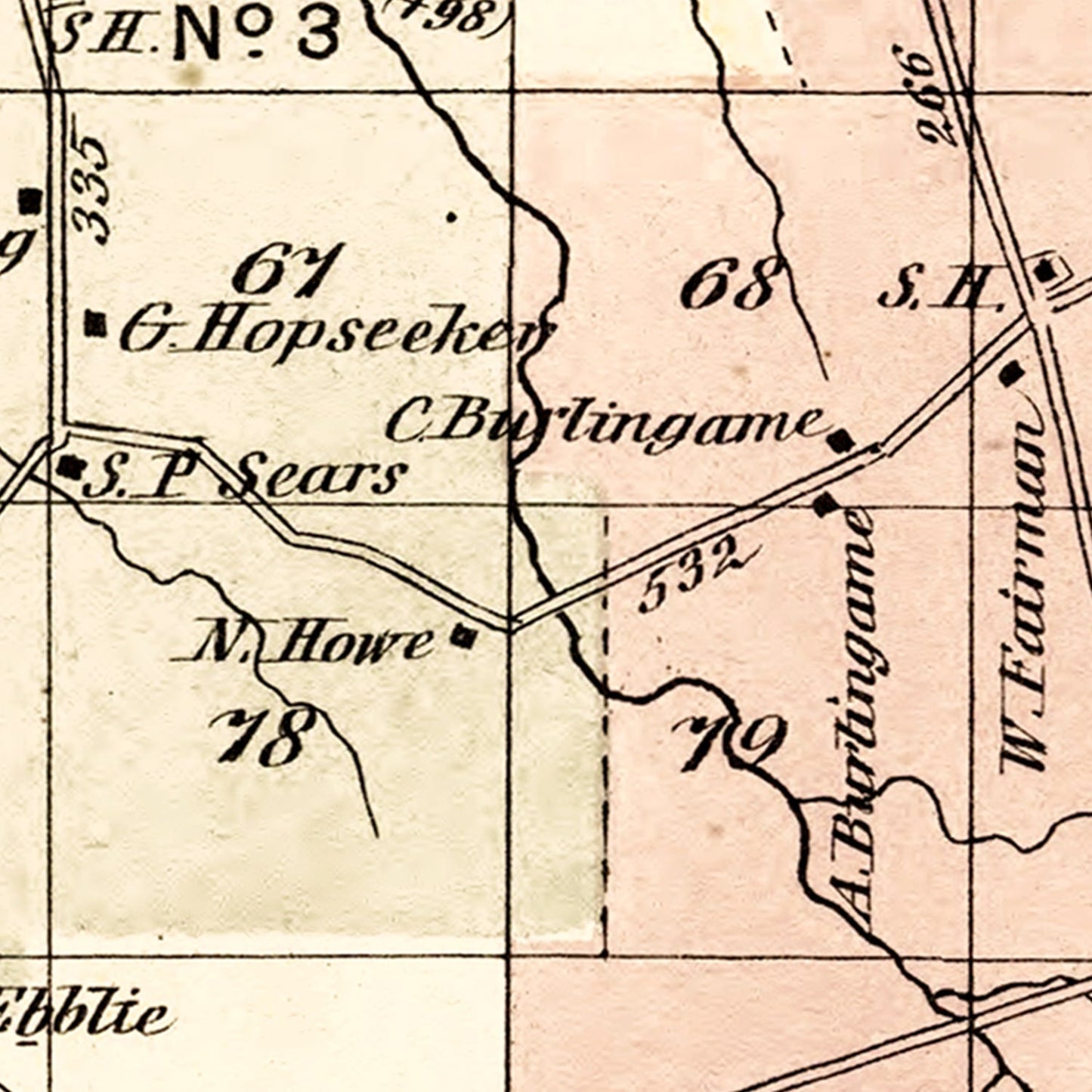 Vintage Map of Montague Township, Lewis County, NY, 1875