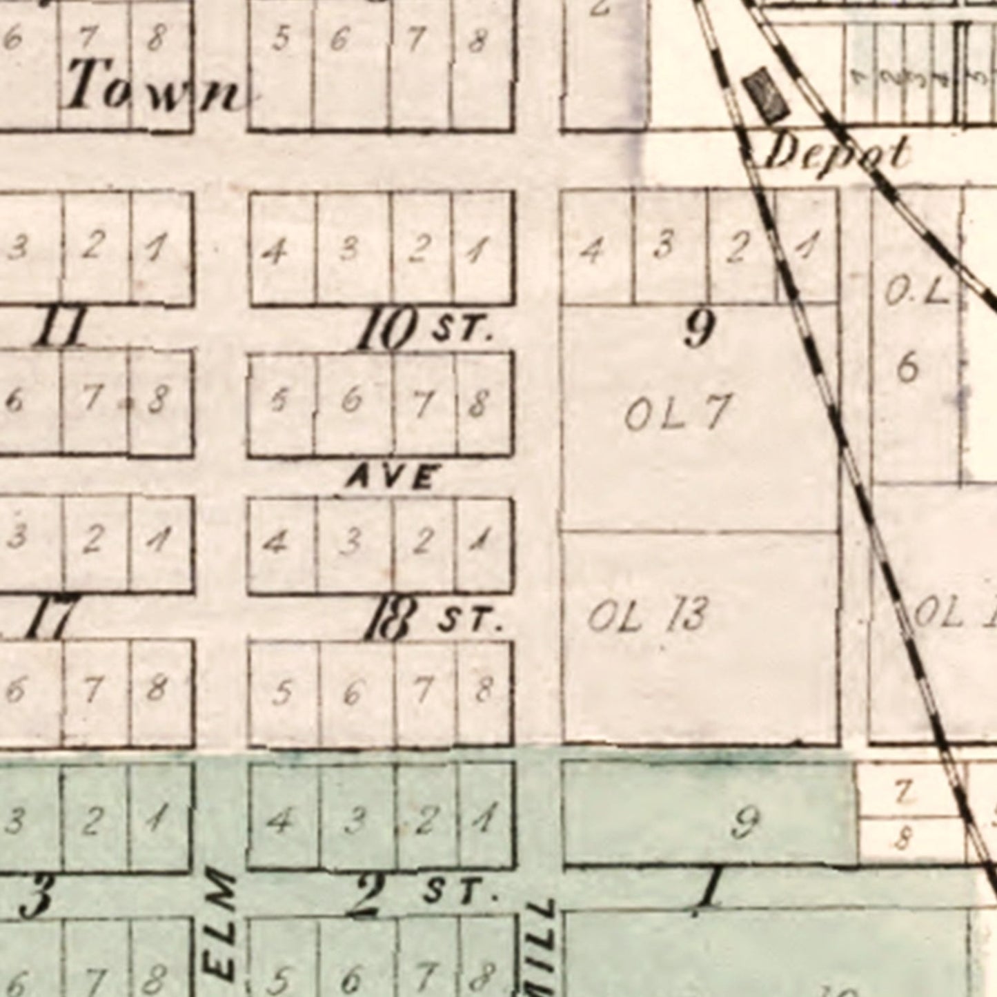 Vintage Map of Henry County, Indiana, 1875