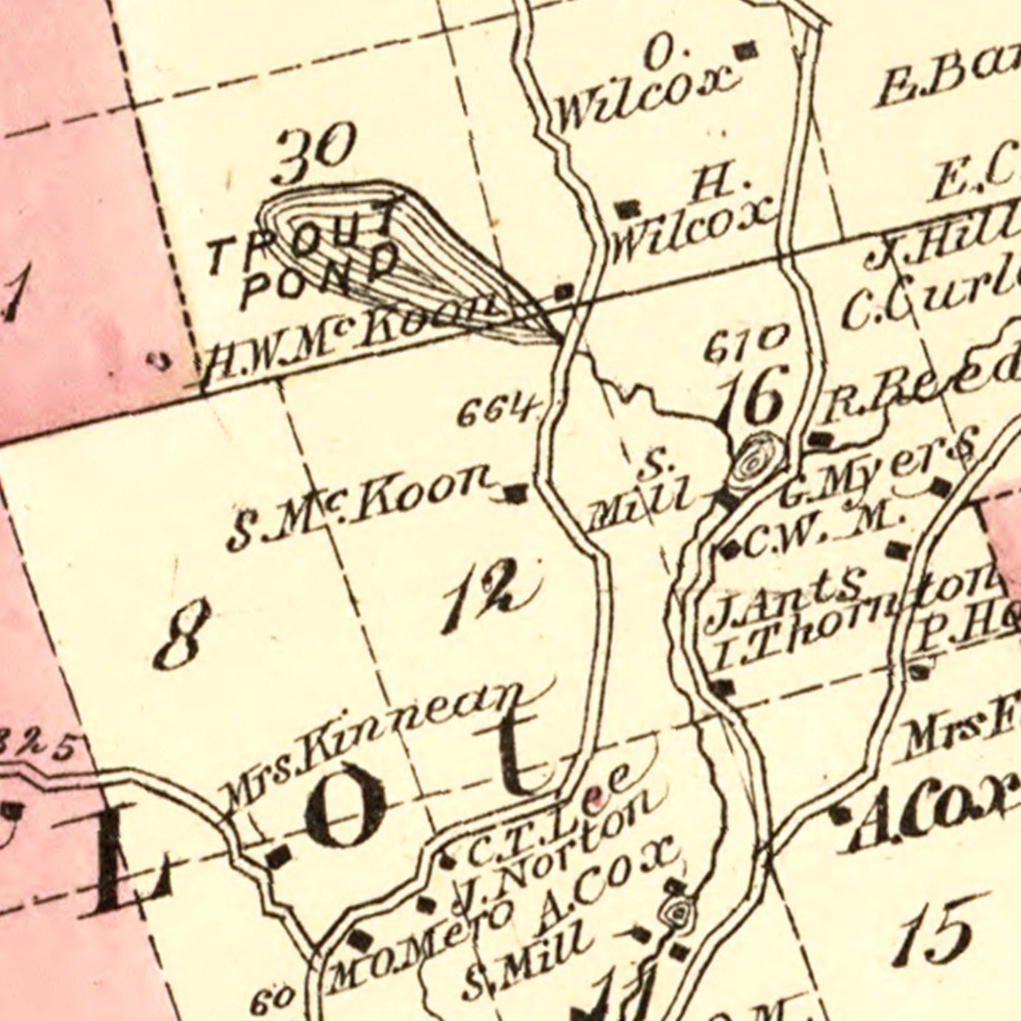 Vintage Map of Fremont Township, Sullivan County, New York, 1875