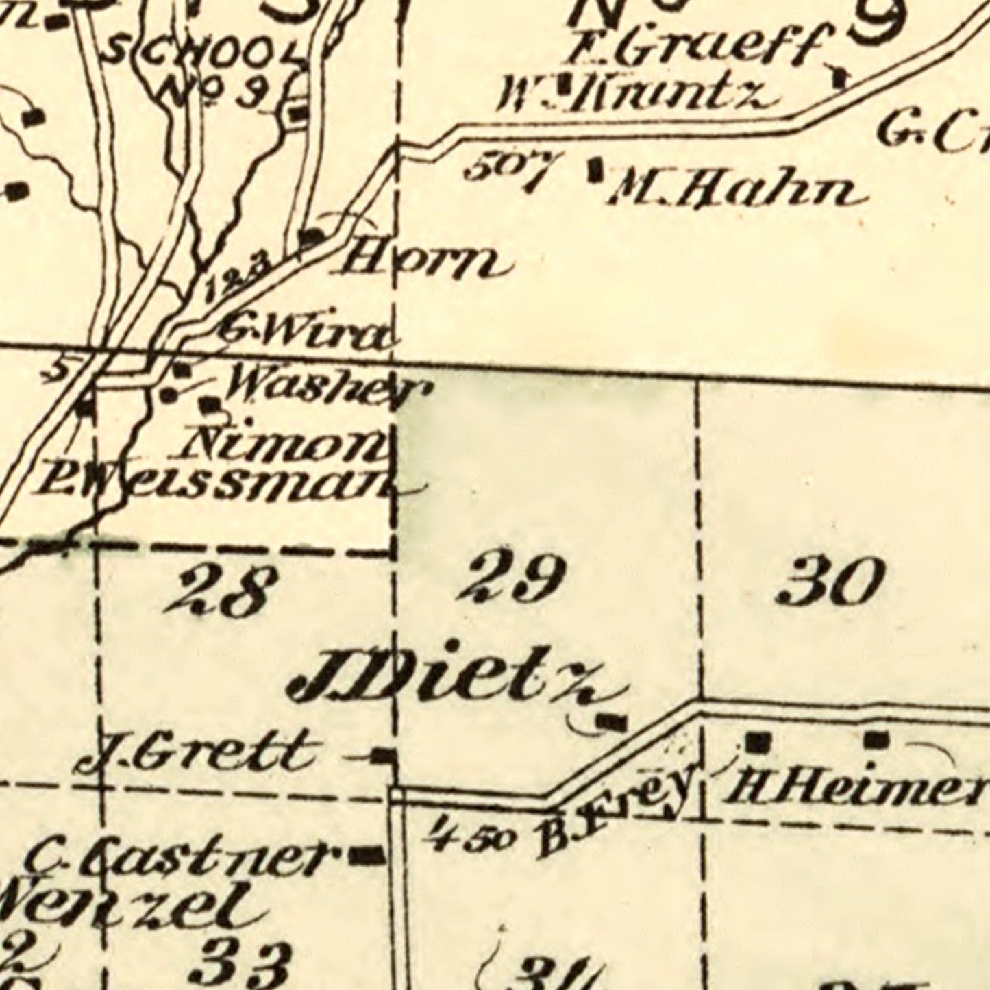 Vintage Map of Callicoon Township, Sullivan County, New York, 1875