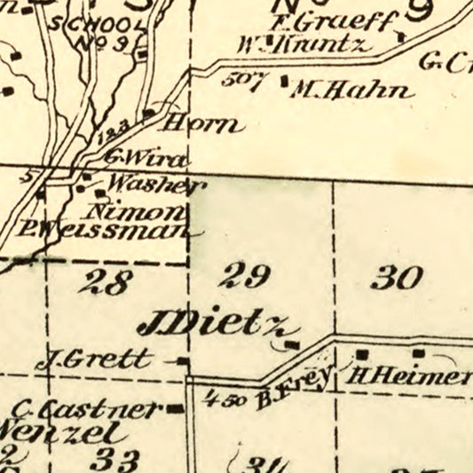 Vintage Map of Callicoon Township, Sullivan County, New York, 1875