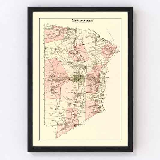 Vintage map of Sullivan County, New York, 1875