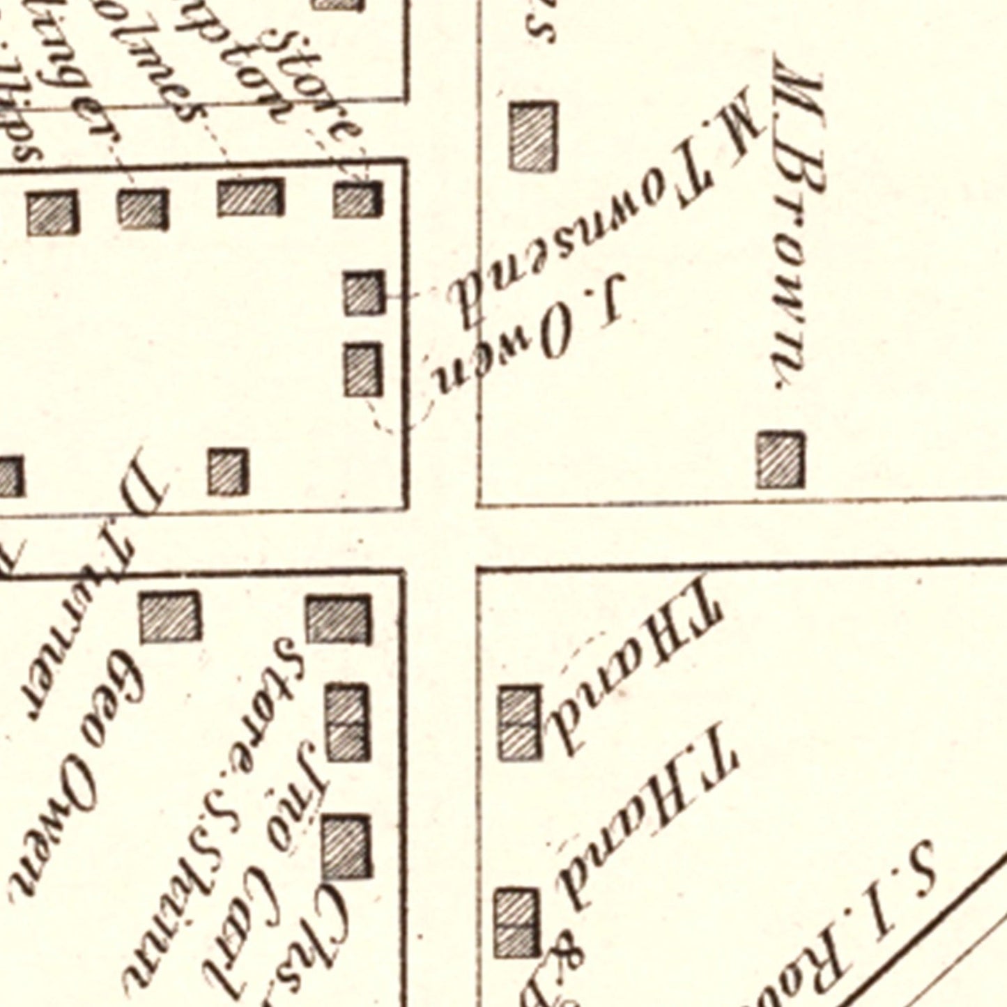Vintage Map of Port Morris, New Jersey, 1876