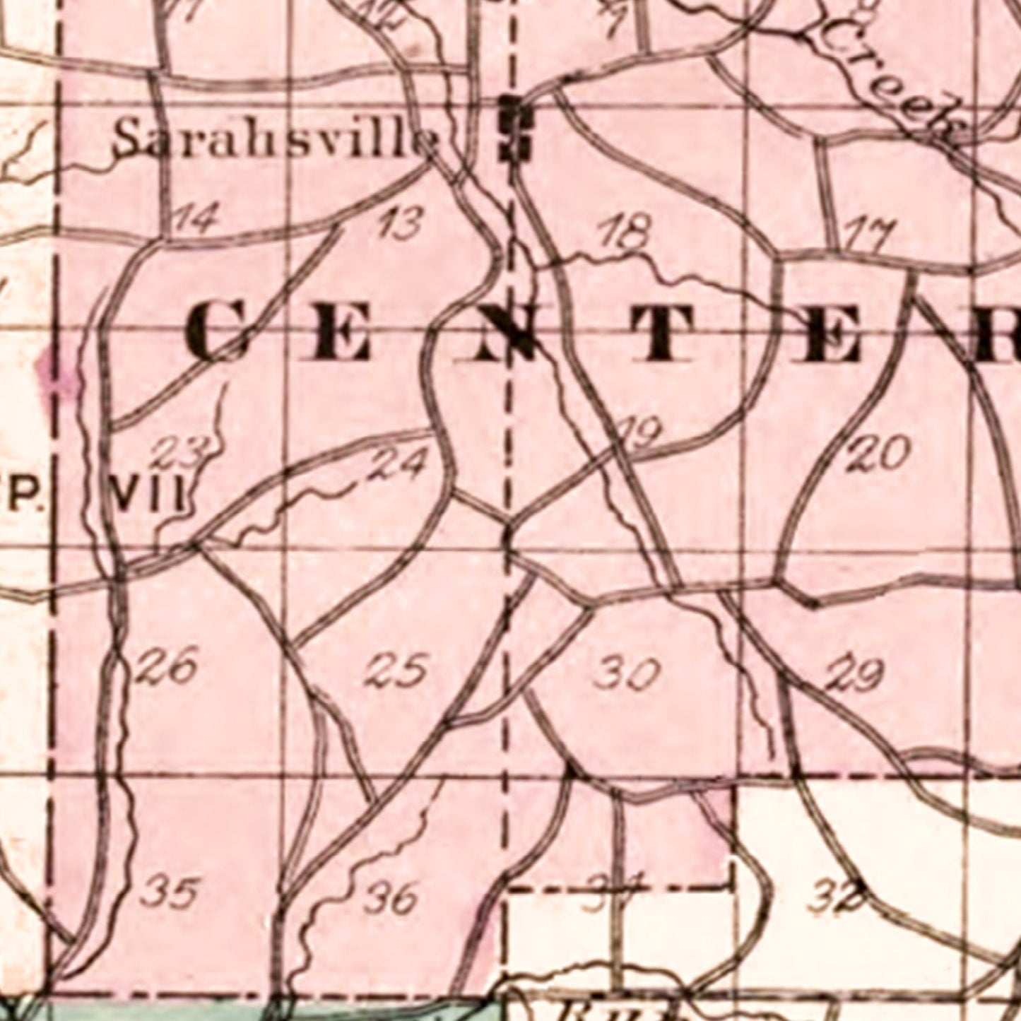 Vintage Map of Noble County, Ohio, 1876
