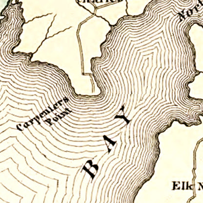 Vintage Map of Cecil County, Maryland, 1877