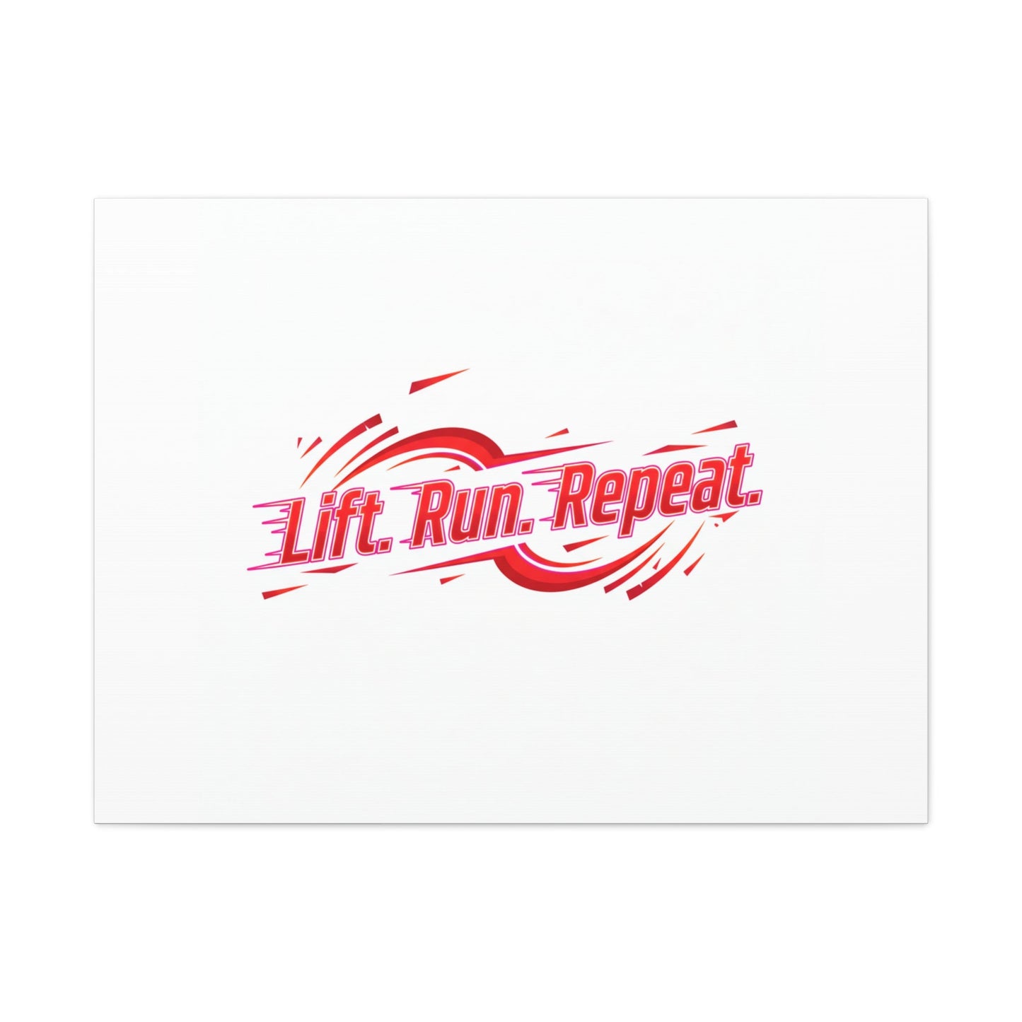 Lift Run Repeat Canvas | Fitness Wall Art, Gym Motivation