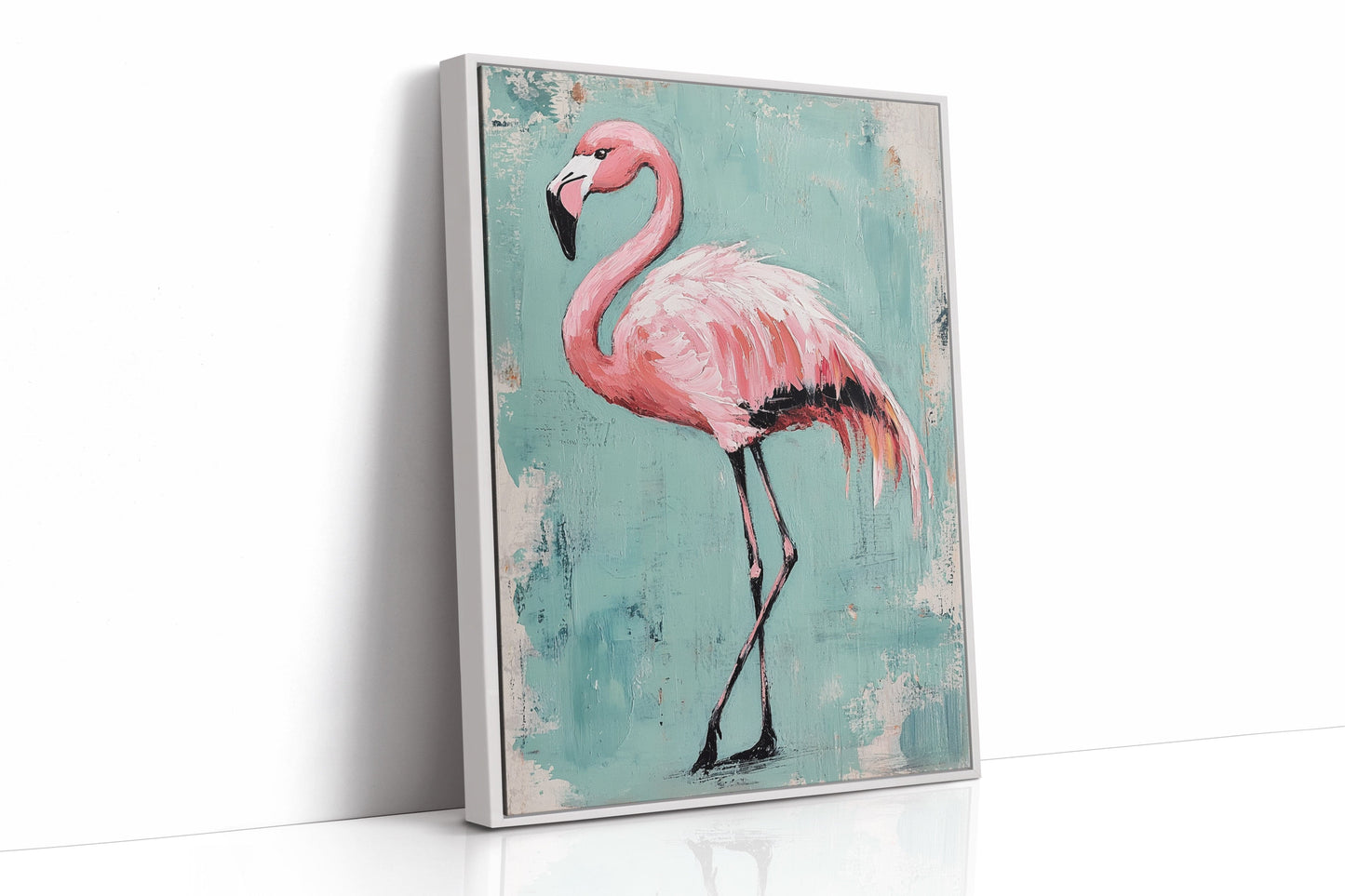 Flamingo Wall Art - Tropical Pink Bird Print