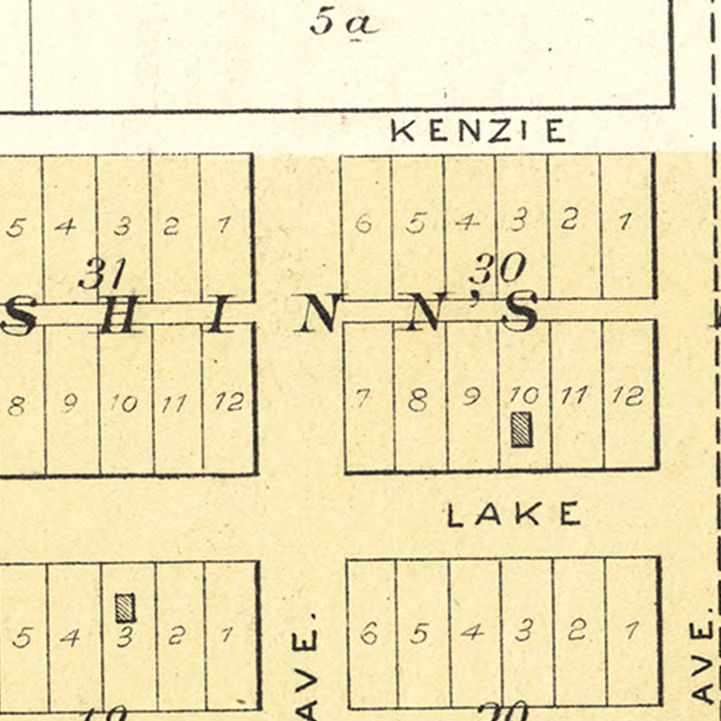 Vintage Map of Baileyville, Kansas, 1887