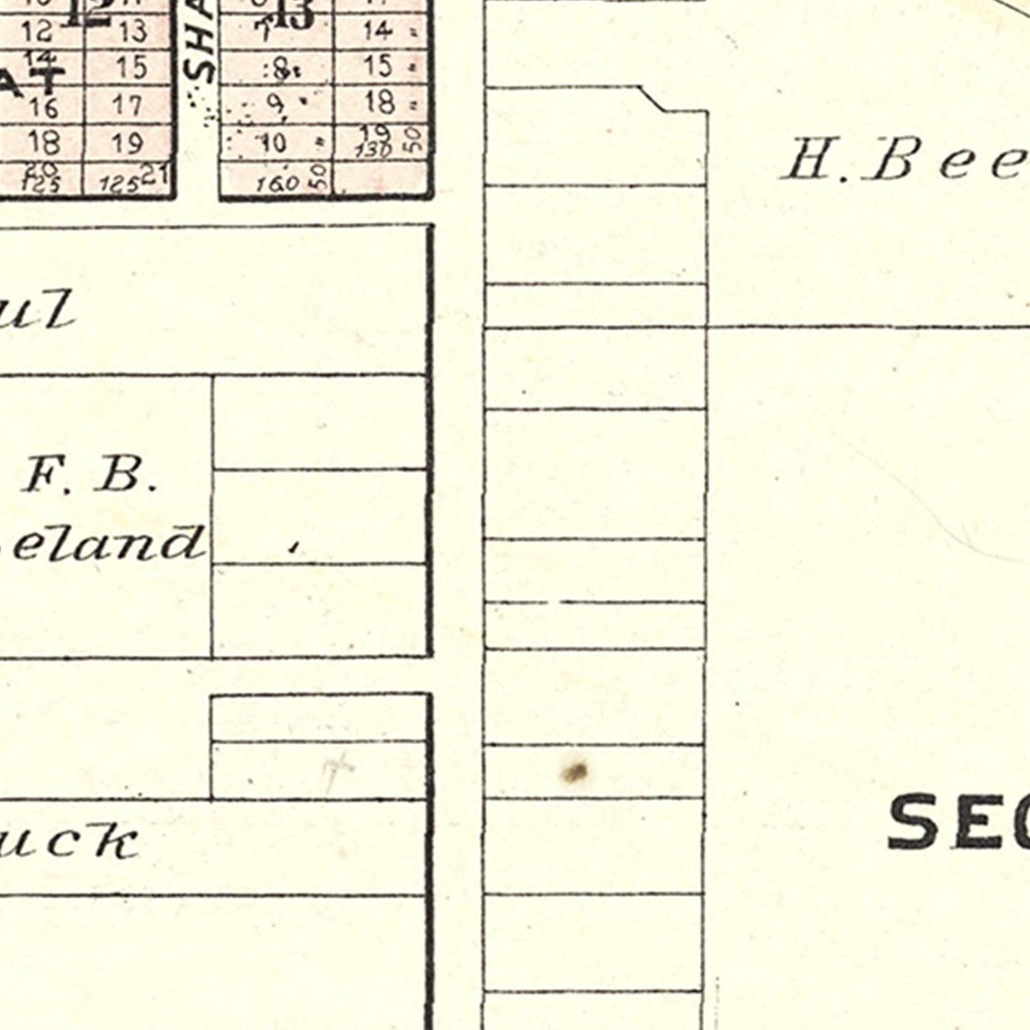 Vintage Map of Linden, Michigan, 1889