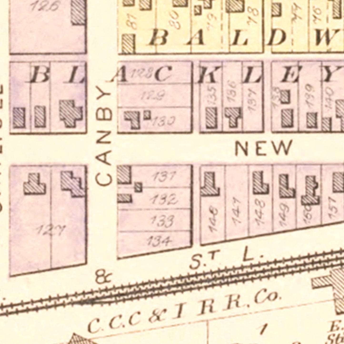 Vintage Map of Quincy, Logan County, Ohio, 1890
