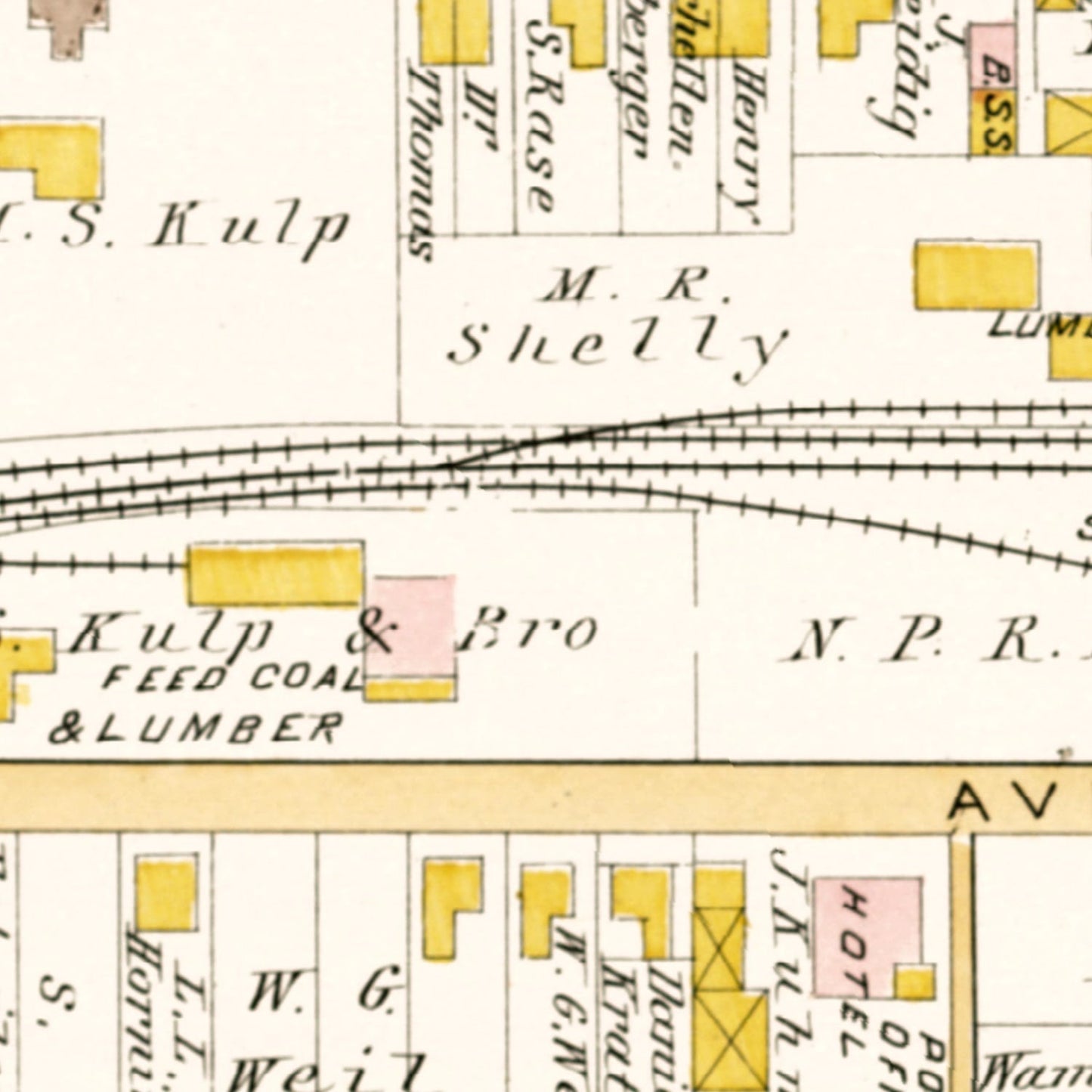 Vintage Map of Telford, Pennsylvania, 1891